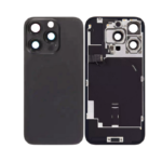 iPhone 16 Pro Max Back Glass With Steel Plate, Wireless NFC Charging MagSafe Magnet & Flashlight Flex (Black Titanium)