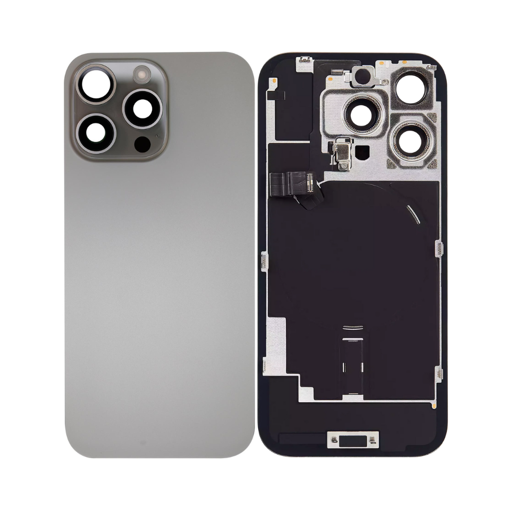 iPhone 16 Pro Max Back Glass with Wireless NFC & MagSafe Magnet (Natural Titanium) - OEM