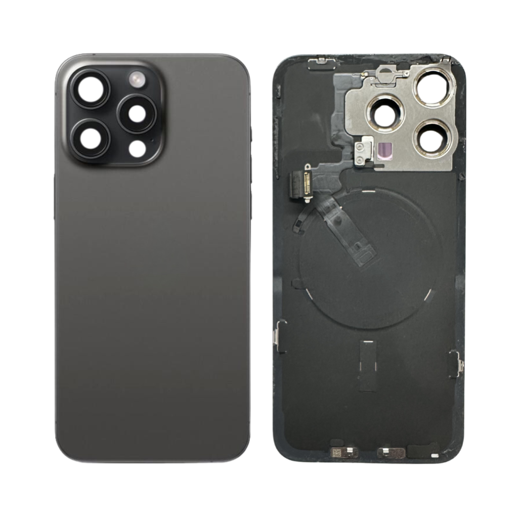 iPhone 15 Pro Back Glass with Wireless NFC & MagSafe Magnet (Black Titanium) - OEM