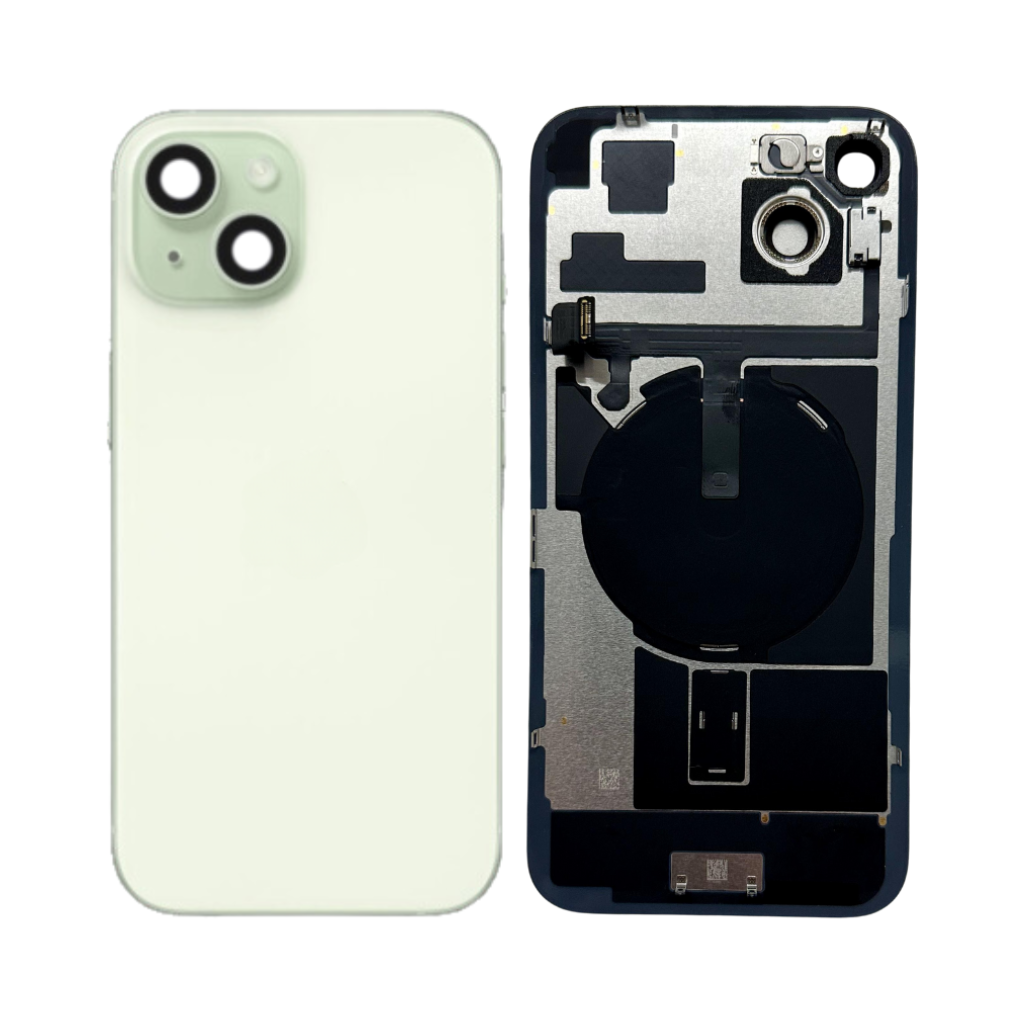 iPhone 15 Plus Back Glass with Wireless NFC & MagSafe Magnet (Green) - OEM