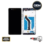 Huawei P9 Lite LCD Assembly - Original with Frame (Black)