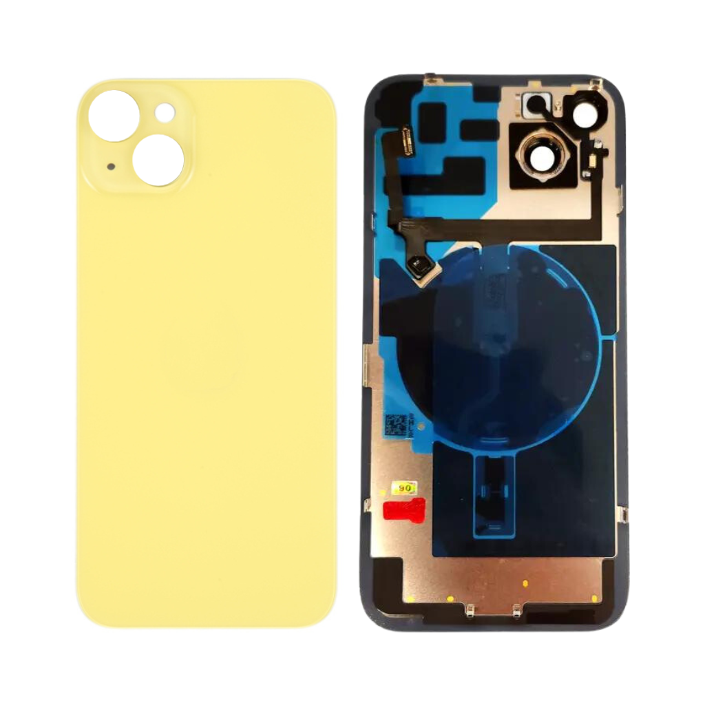 iPhone 14 Back Glass with Wireless NFC & MagSafe Magnet (Yellow) - OEM