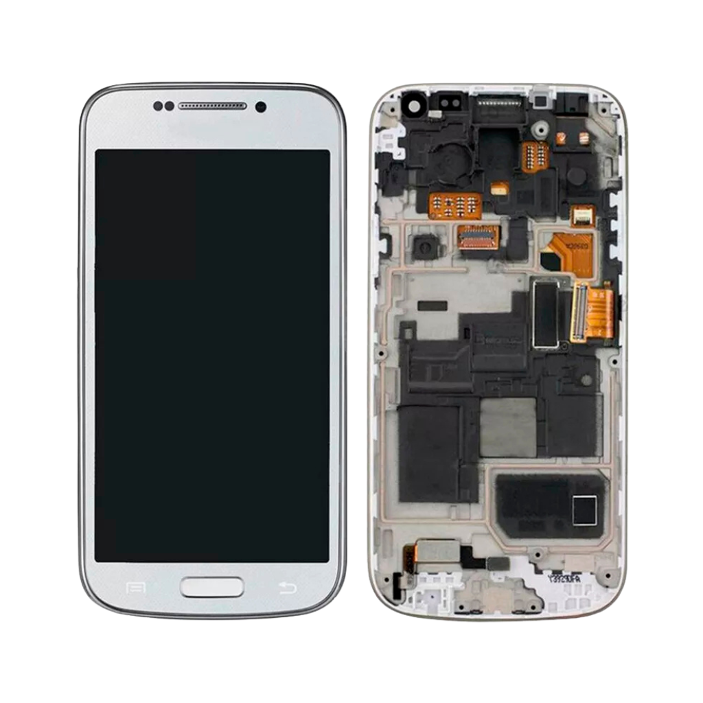 Samsung Galaxy S4 Mini - LCD Assembly with frame (White Frost) - OEM