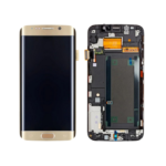 Samsung Galaxy S6 Edge - OLED Assembly with frame (Gold Platinum) - OEM