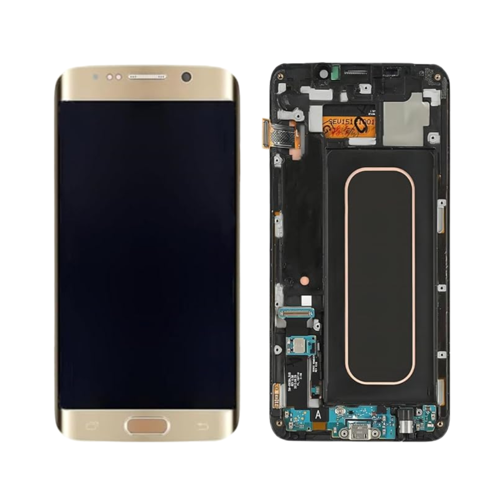 Samsung Galaxy S6 Edge Plus - OLED Assembly with frame (Gold Platinum) - OEM