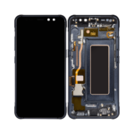 Samsung Galaxy S8 Active - OLED Assembly with frame (Meteor Gray) - OEM