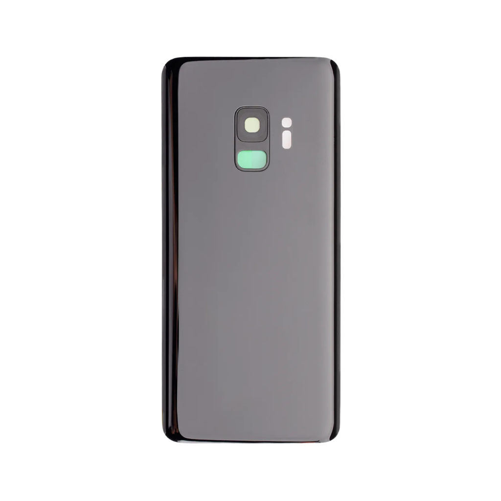 Samsung Galaxy S9 Back Cover Glass with camera lens (Midnight Black) - OEM