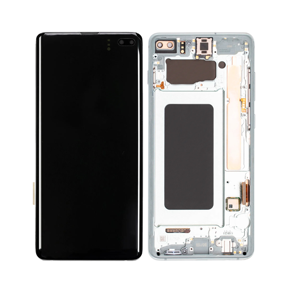 Samsung Galaxy S10 Plus - OLED Assembly with frame (Prism Green) - OEM