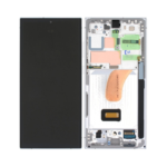 Samsung Galaxy S23 Ultra - OLED Assembly with frame (Lime) - Service Pack