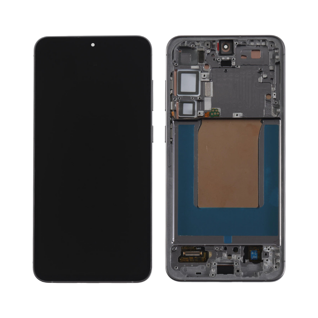 Samsung Galaxy S25 Plus - OLED Assembly with frame (Silver Shadow) - OEM
