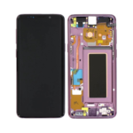 Samsung Galaxy S9 - OLED Assembly with frame (Lilac Purple) - Service Pack