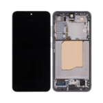 Samsung Galaxy S25 - OLED Assembly with frame (Silver Shadow) - OEM