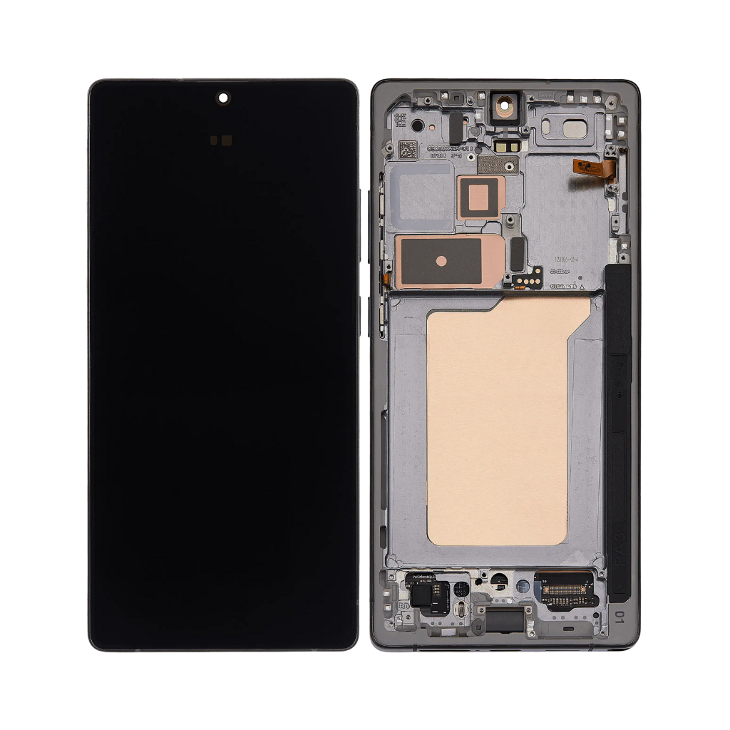 Samsung Galaxy S25 Ultra - OLED Assembly with frame (Titanium Jet Black) - OEM