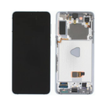 Samsung Galaxy S21 Plus - OLED Assembly with frame (Phantom Silver) - Service Pack