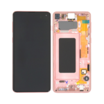 Samsung Galaxy S10 - OLED Assembly with frame (Flamingo Pink) - OEM