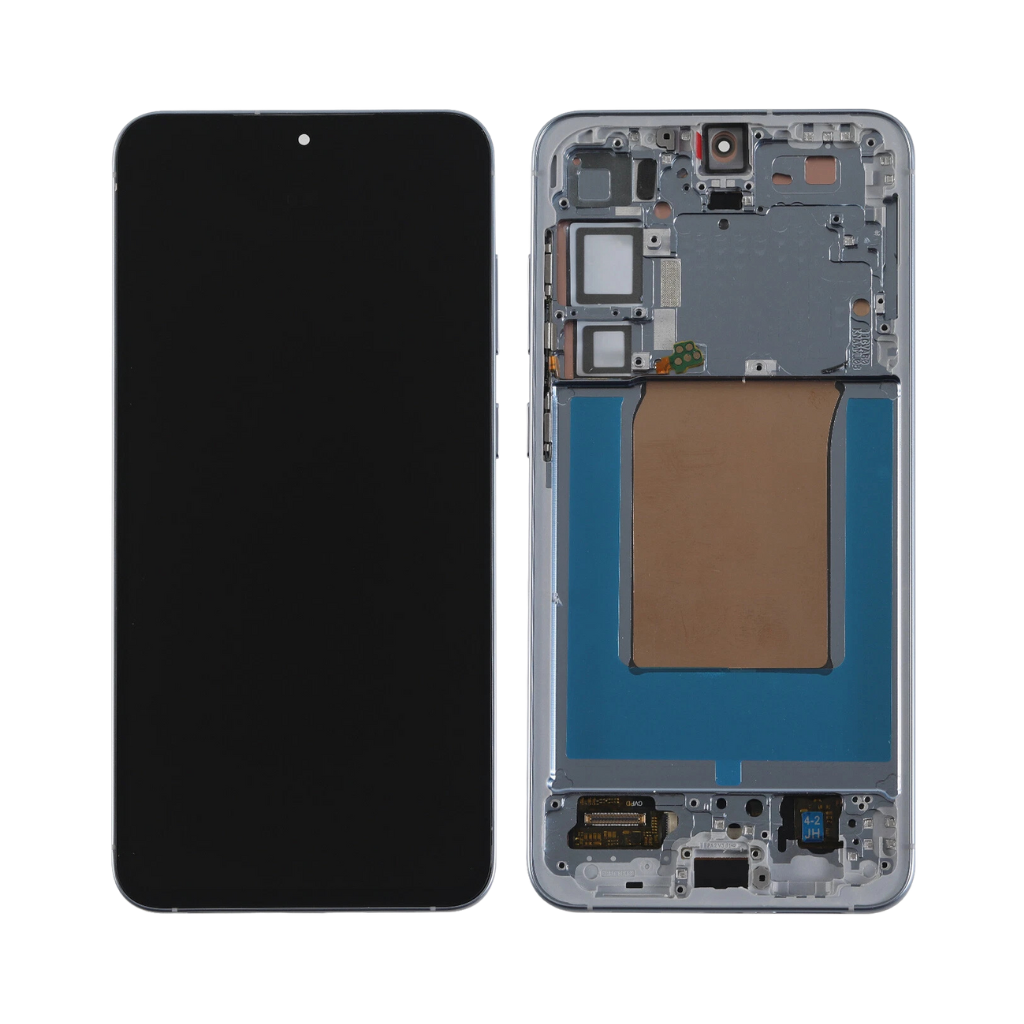 Samsung Galaxy S25 Plus - OLED Assembly with frame (Icy Blue) - OEM