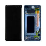Samsung Galaxy S10 Plus - OLED Assembly with frame (Prism Blue) - Service Pack