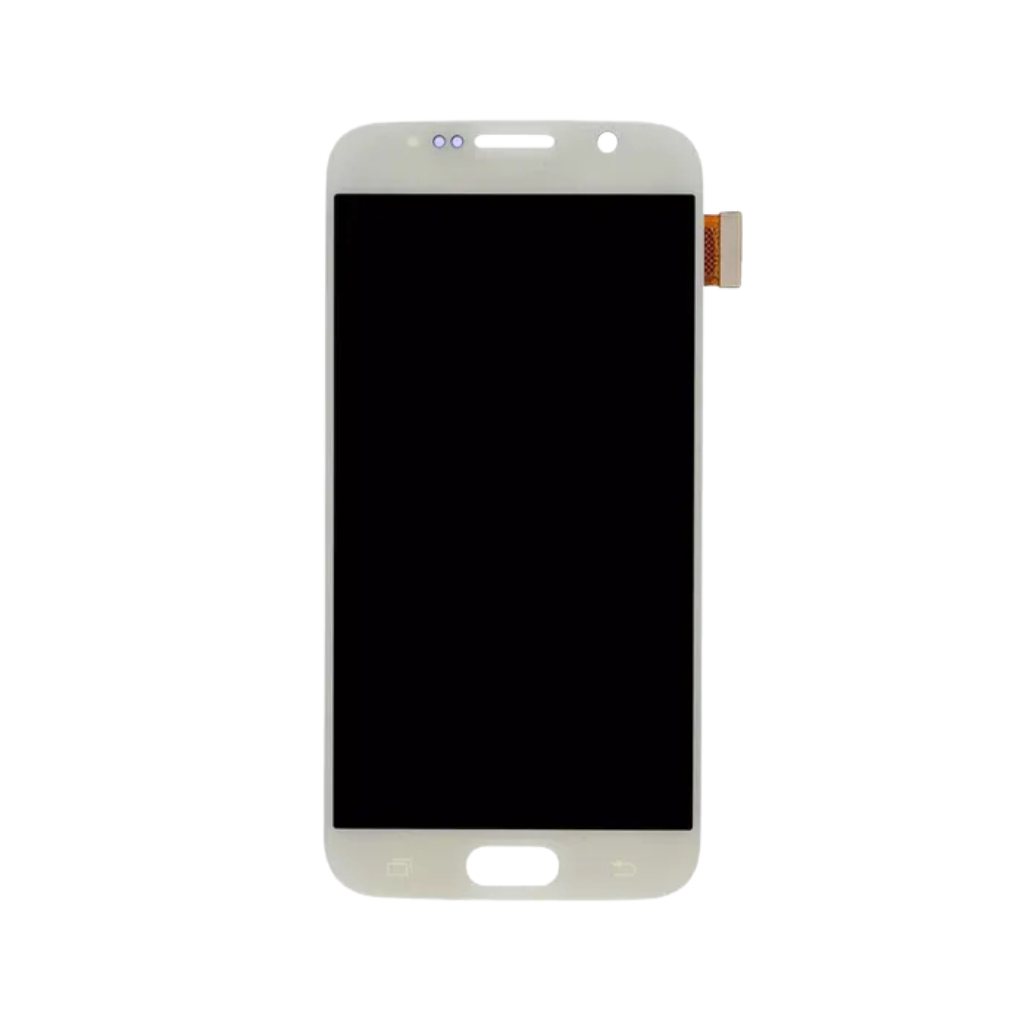 Samsung Galaxy S6 - OLED Assembly with frame (White Pearl) - OEM - Image 2