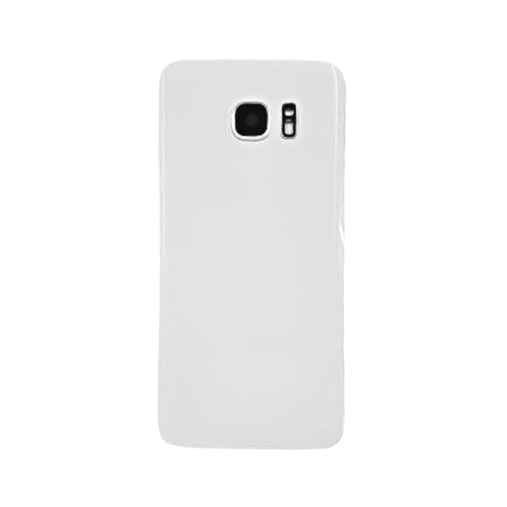 Samsung Galaxy S7 Back Cover Glass with camera lens (White Pearl) - OEM