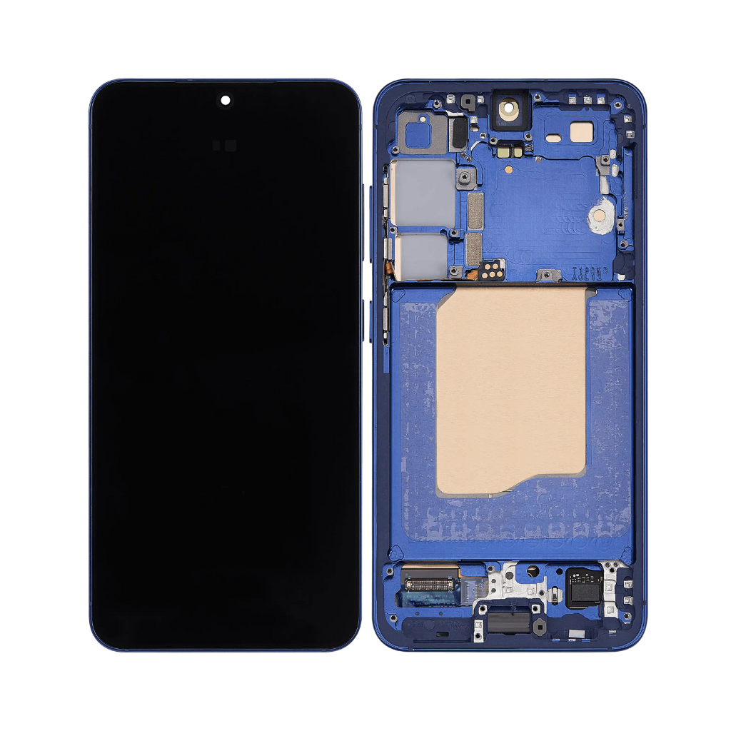 Samsung Galaxy S25 - OLED Assembly with frame (Navy) - OEM