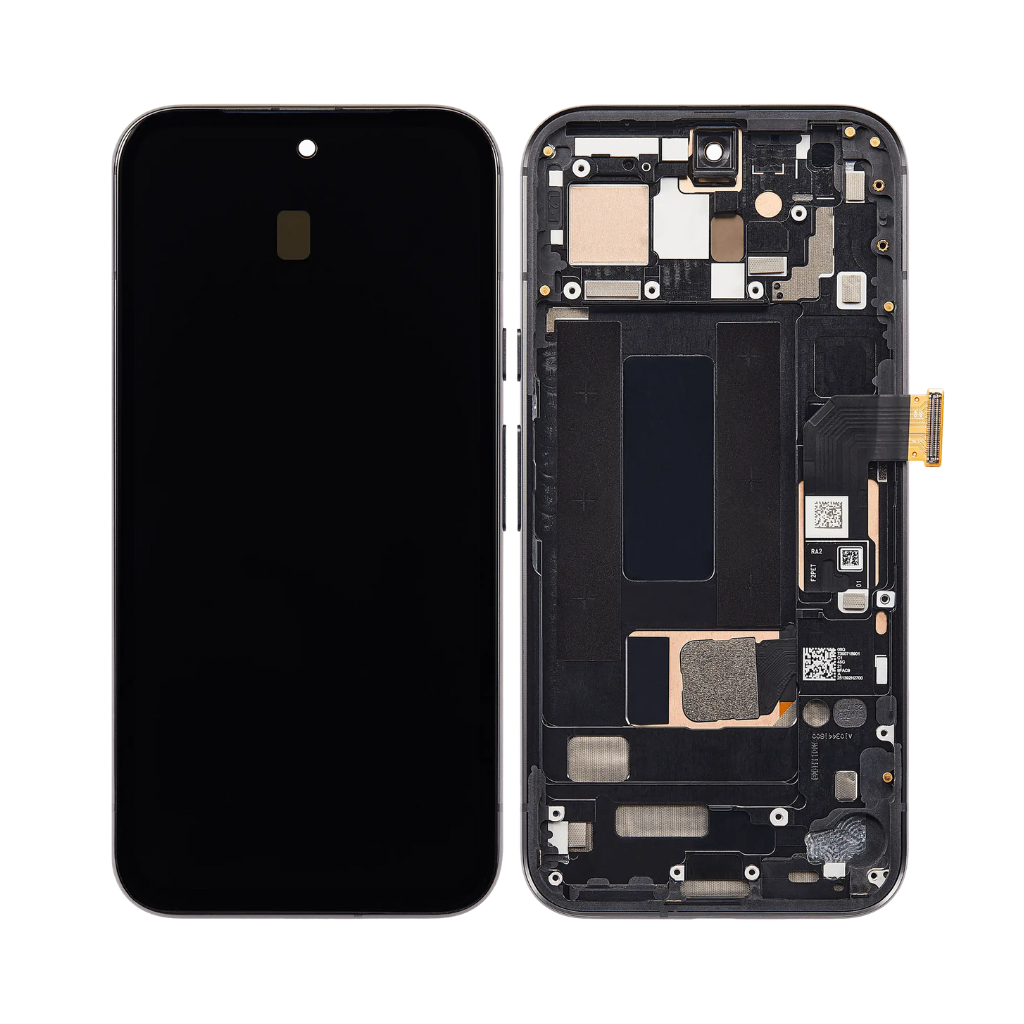 Google Pixel 8a - OLED Assembly with Frame (Obsidian) - OEM