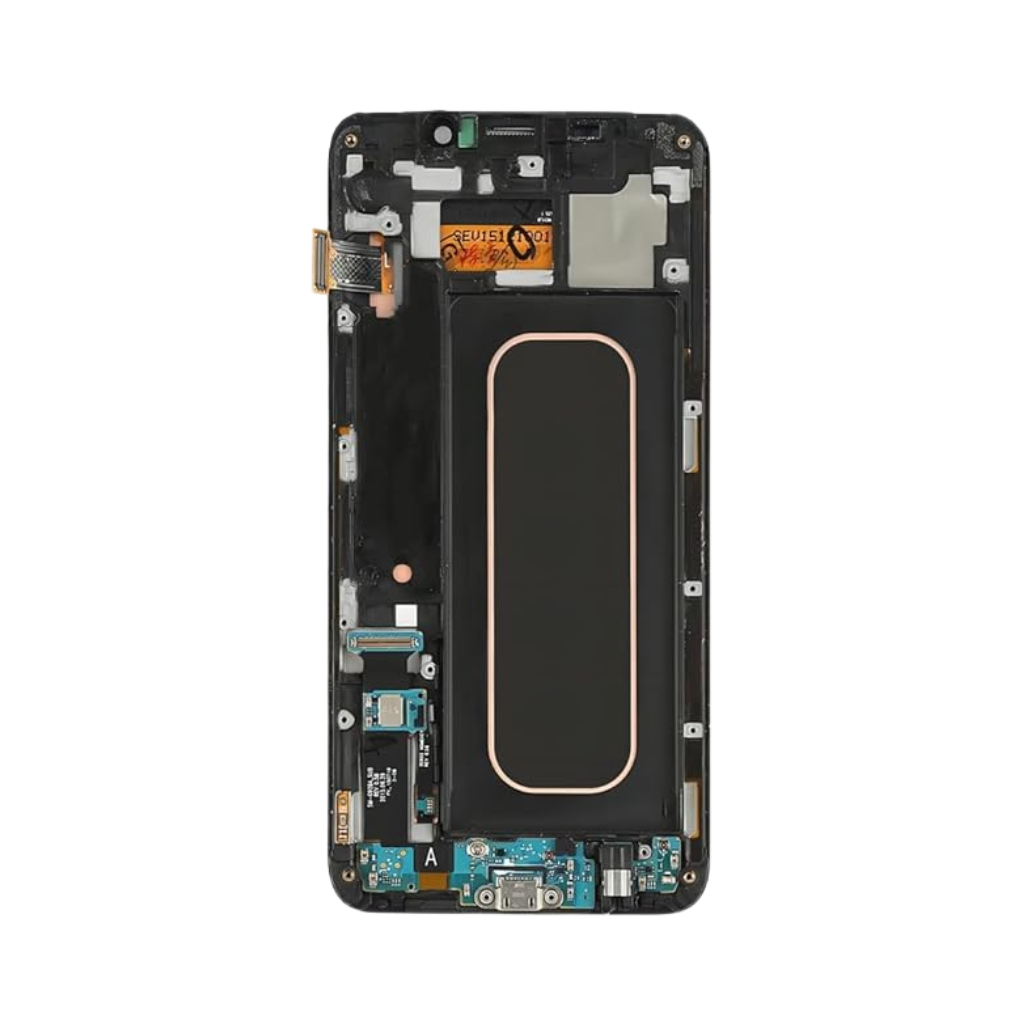 Samsung Galaxy S6 Edge Plus - OLED Assembly with frame (Gold Platinum) - OEM - Image 3