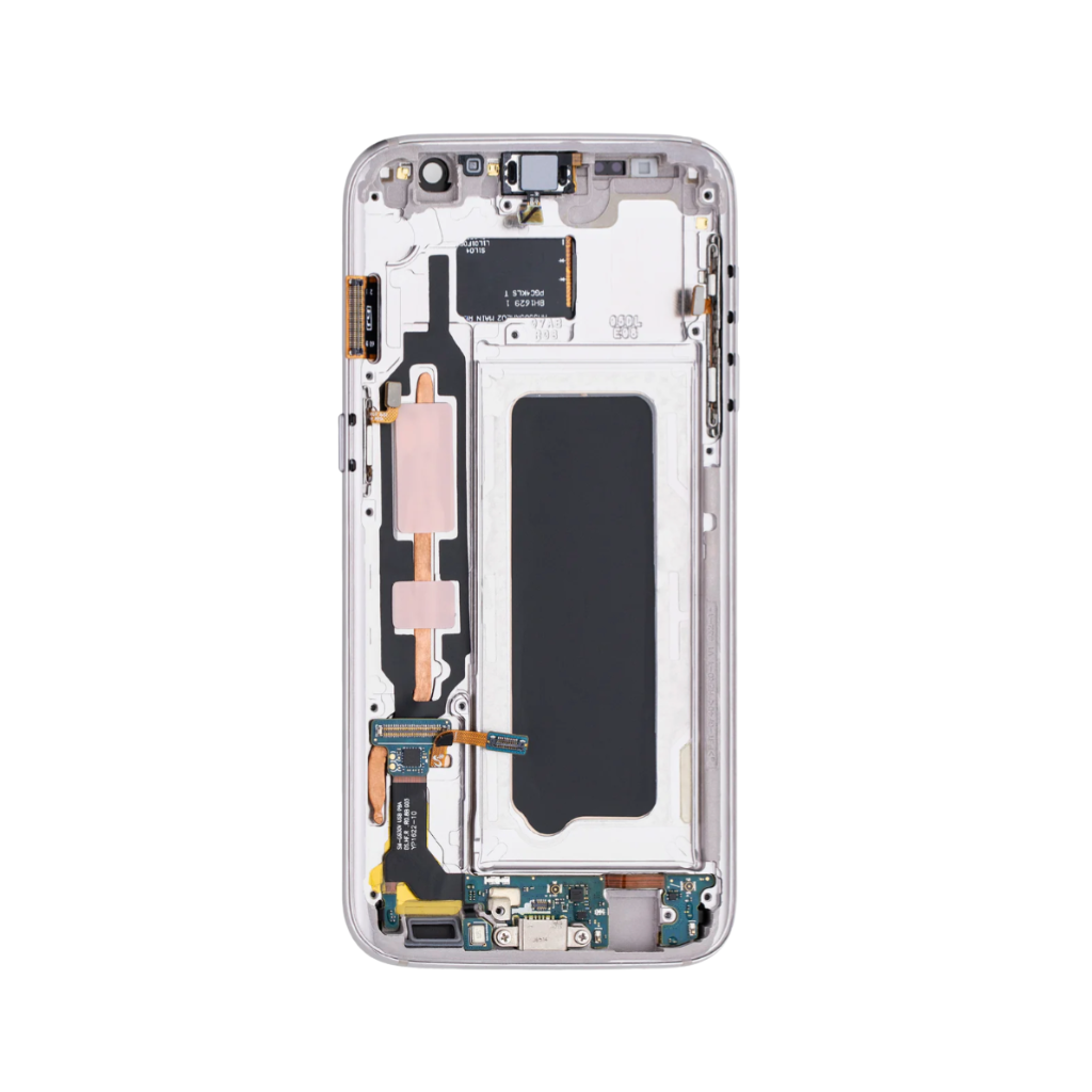 Samsung Galaxy S7 - OLED Assembly with frame (Gold Platinum) - OEM - Image 3