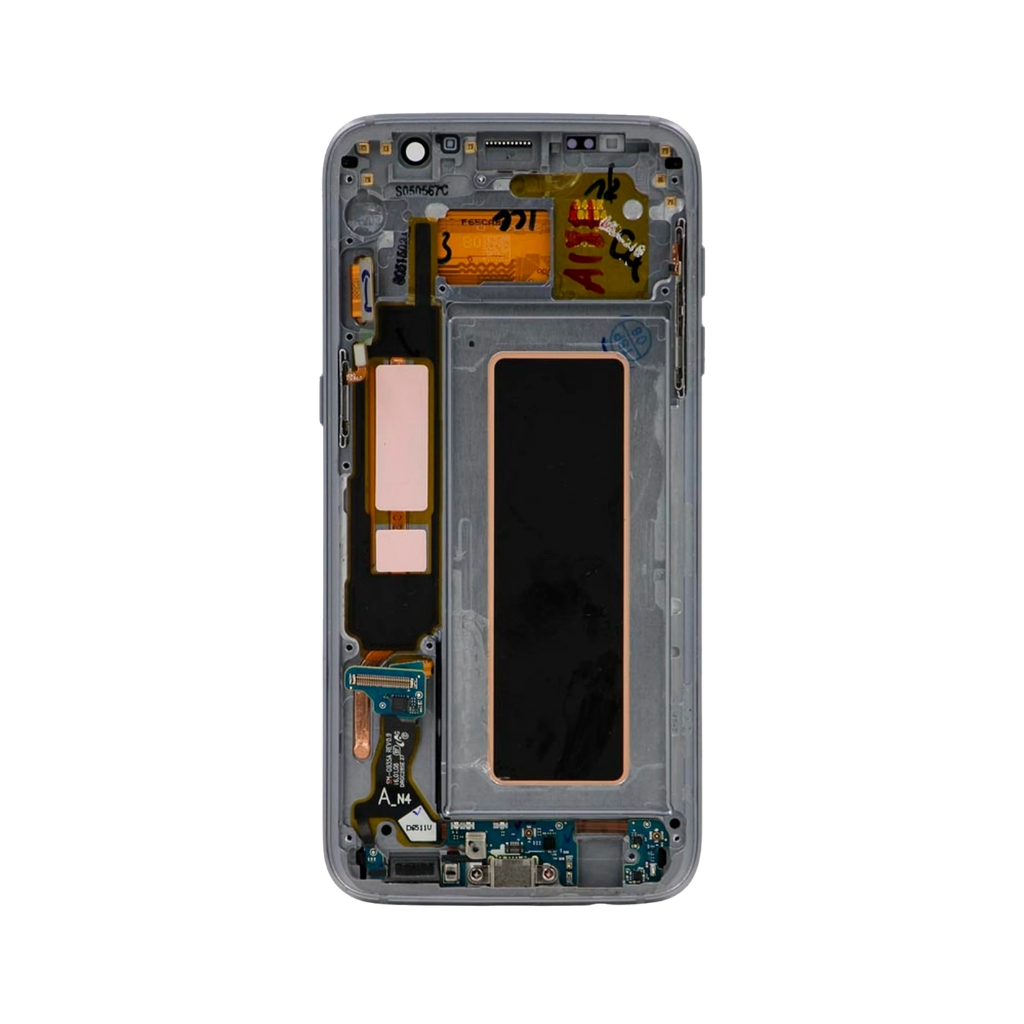 Samsung Galaxy S7 Edge - OLED Assembly with frame (Black Onyx) - OEM - Image 3