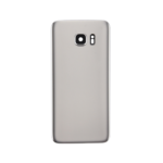 Samsung Galaxy S7 Edge Back Cover Glass with camera lens (Silver Titanium) - OEM
