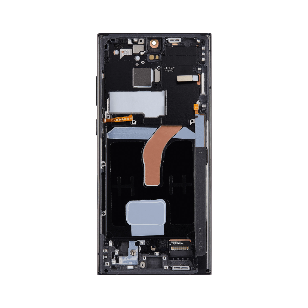 Samsung Galaxy S22 Ultra - OLED Assembly with frame (Graphite) - OEM - Image 3