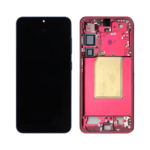 Samsung Galaxy S25 - OLED Assembly with frame (Coral Red) - OEM