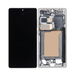 Samsung Galaxy S25 Ultra - OLED Assembly with frame (Titanium White Silver) - OEM
