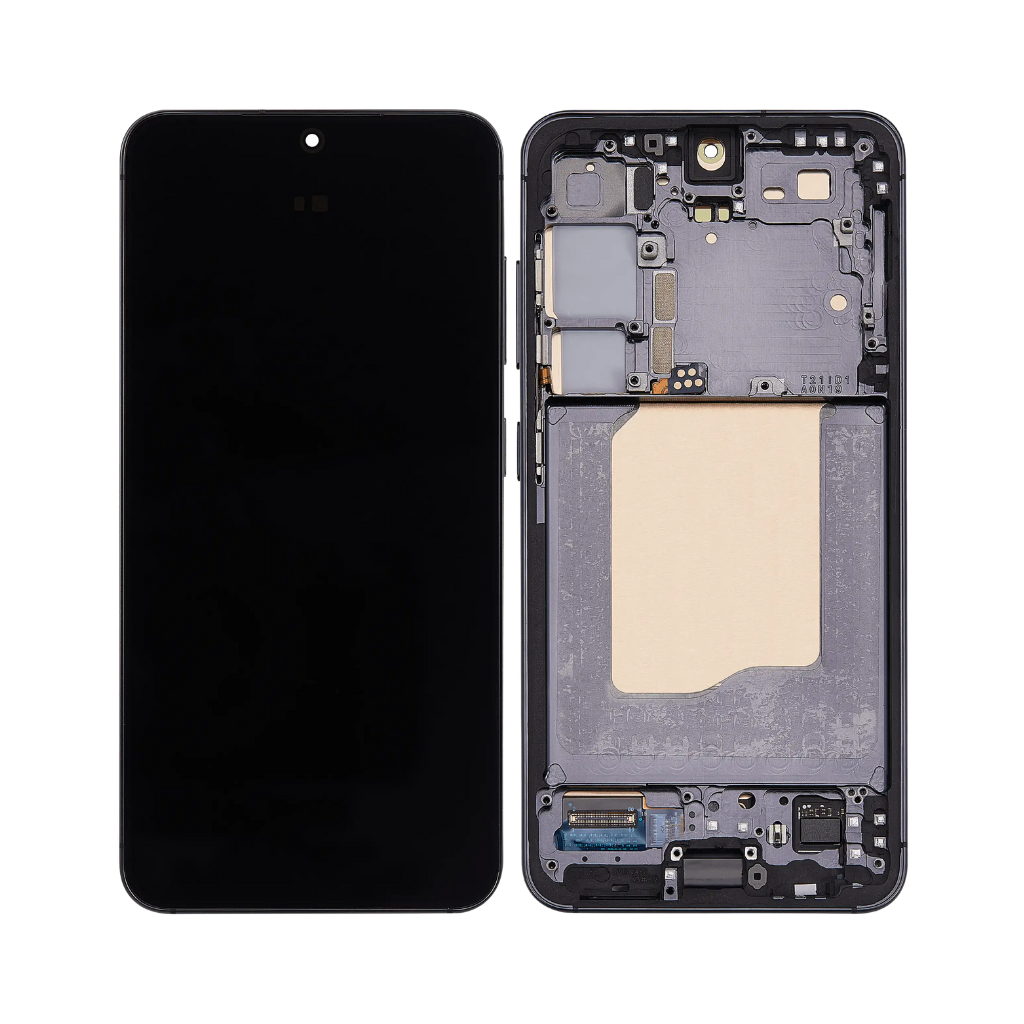 Samsung Galaxy S25 - OLED Assembly with frame (Blue Black) - OEM