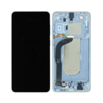 Samsung Galaxy S25 Edge - OLED Assembly with frame (Titanium Icy Blue) - Service Pack