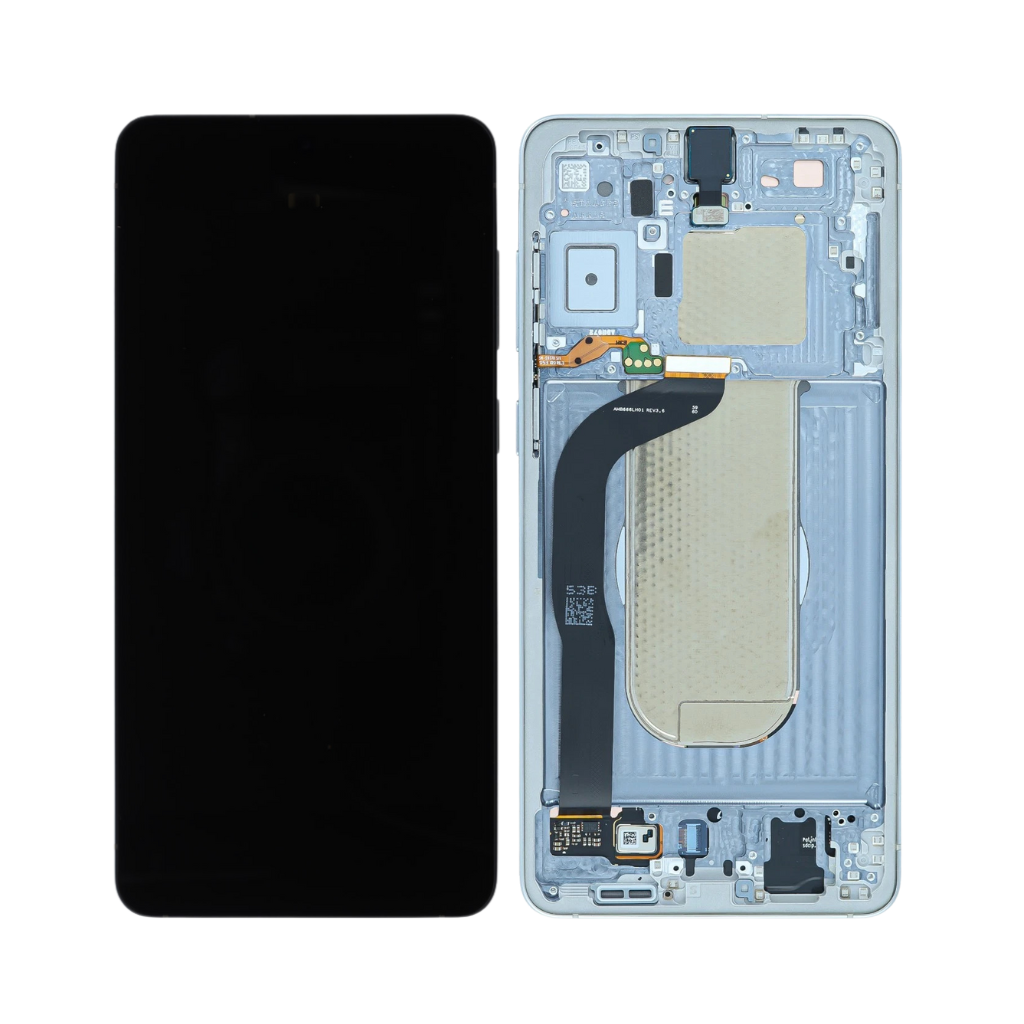 Samsung Galaxy S25 Edge - OLED Assembly with frame (Titanium Icy Blue) - OEM