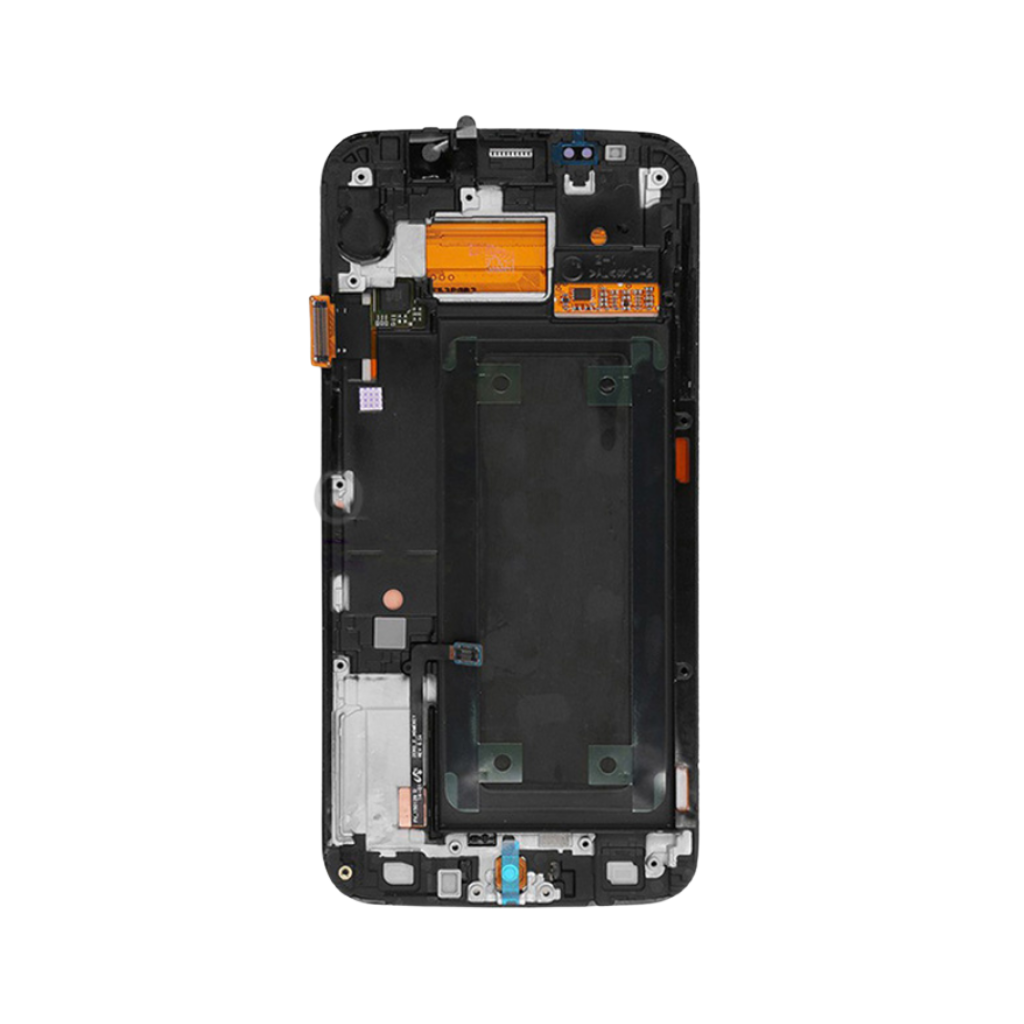 Samsung Galaxy S6 - OLED Assembly with frame (Black Sapphire) - OEM - Image 3