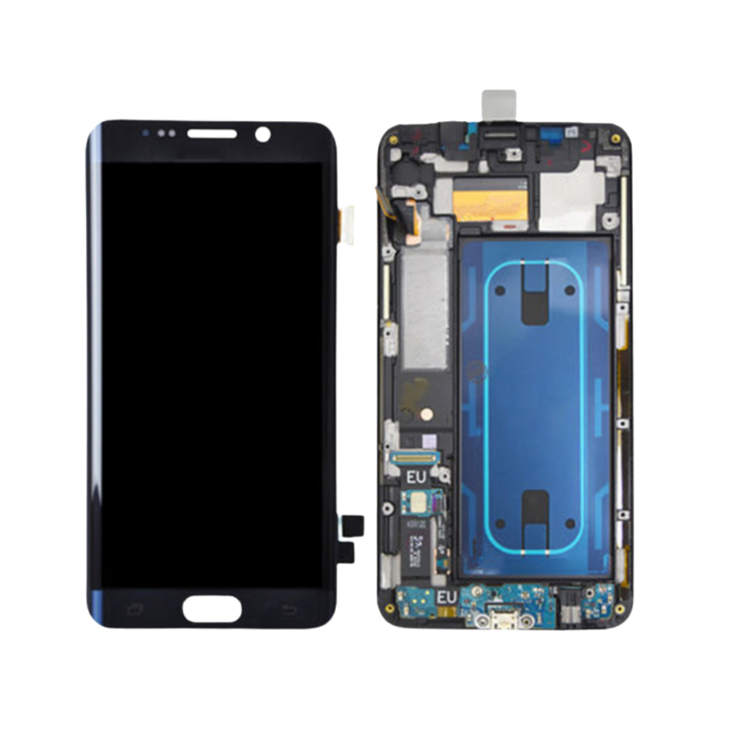 Samsung Galaxy S6 Edge Plus - OLED Assembly with frame (Black Sapphire) - OEM