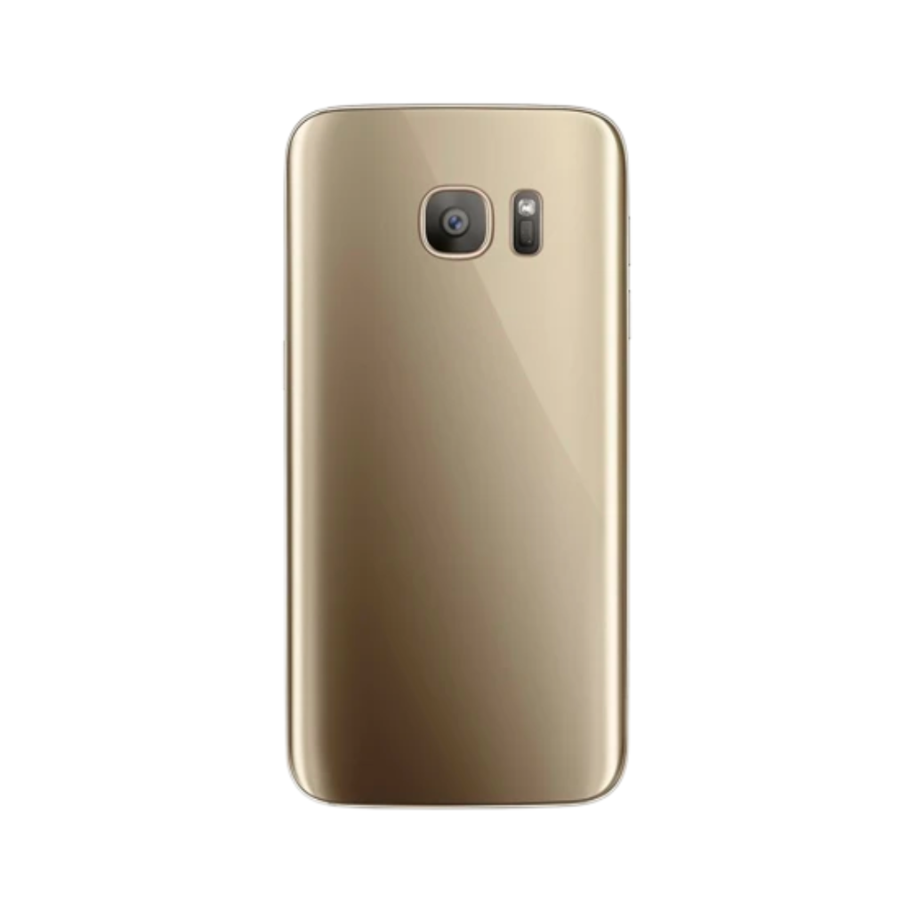 Samsung Galaxy S7 Edge Back Cover Glass with camera lens (Gold Platinum) - OEM