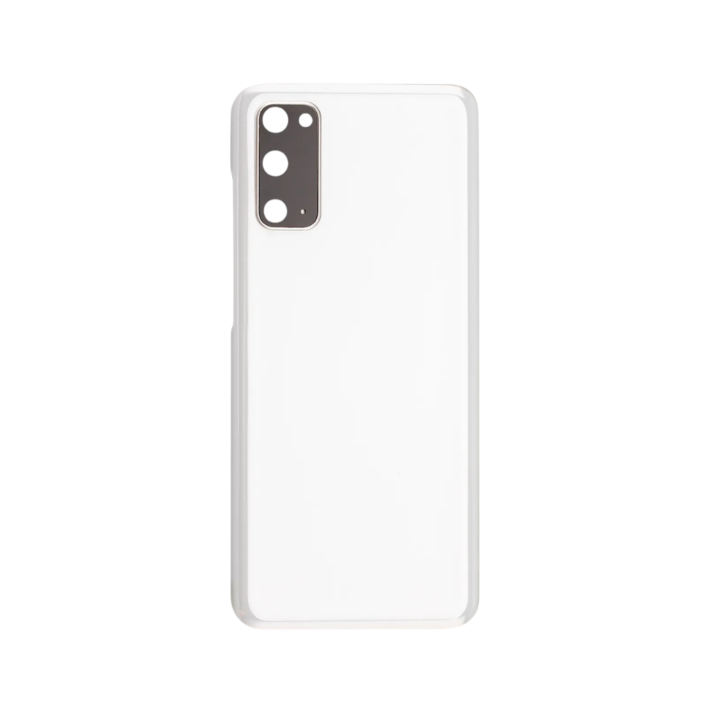 Samsung Galaxy S20 5G Back Cover Glass with camera lens (Cloud White) - OEM