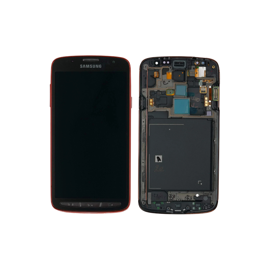 Samsung Galaxy S4 Active - LCD Assembly with frame (Orange Flare) - OEM