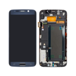 Samsung Galaxy S6 Edge - OLED Assembly with frame (Black Sapphire) - Service Pack