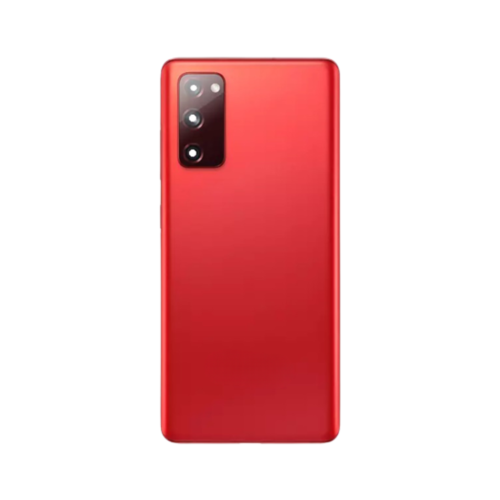 Samsung Galaxy S20 FE 5G Back Cover Glass with camera lens (Cloud Red) - OEM