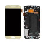 Samsung Galaxy S6 - OLED Assembly with frame (Gold Platinum) - Service Pack