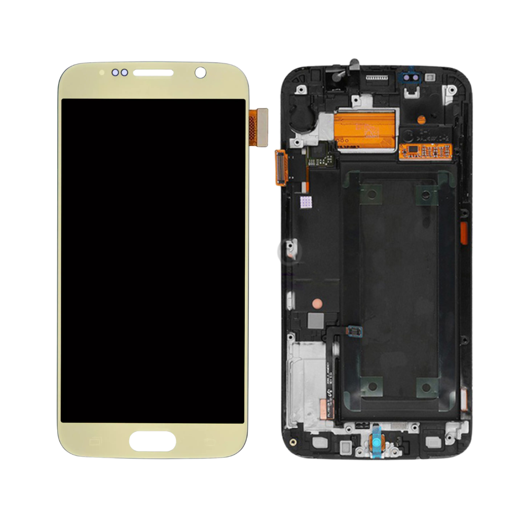 Samsung Galaxy S6 - OLED Assembly with frame (Gold Platinum) - OEM
