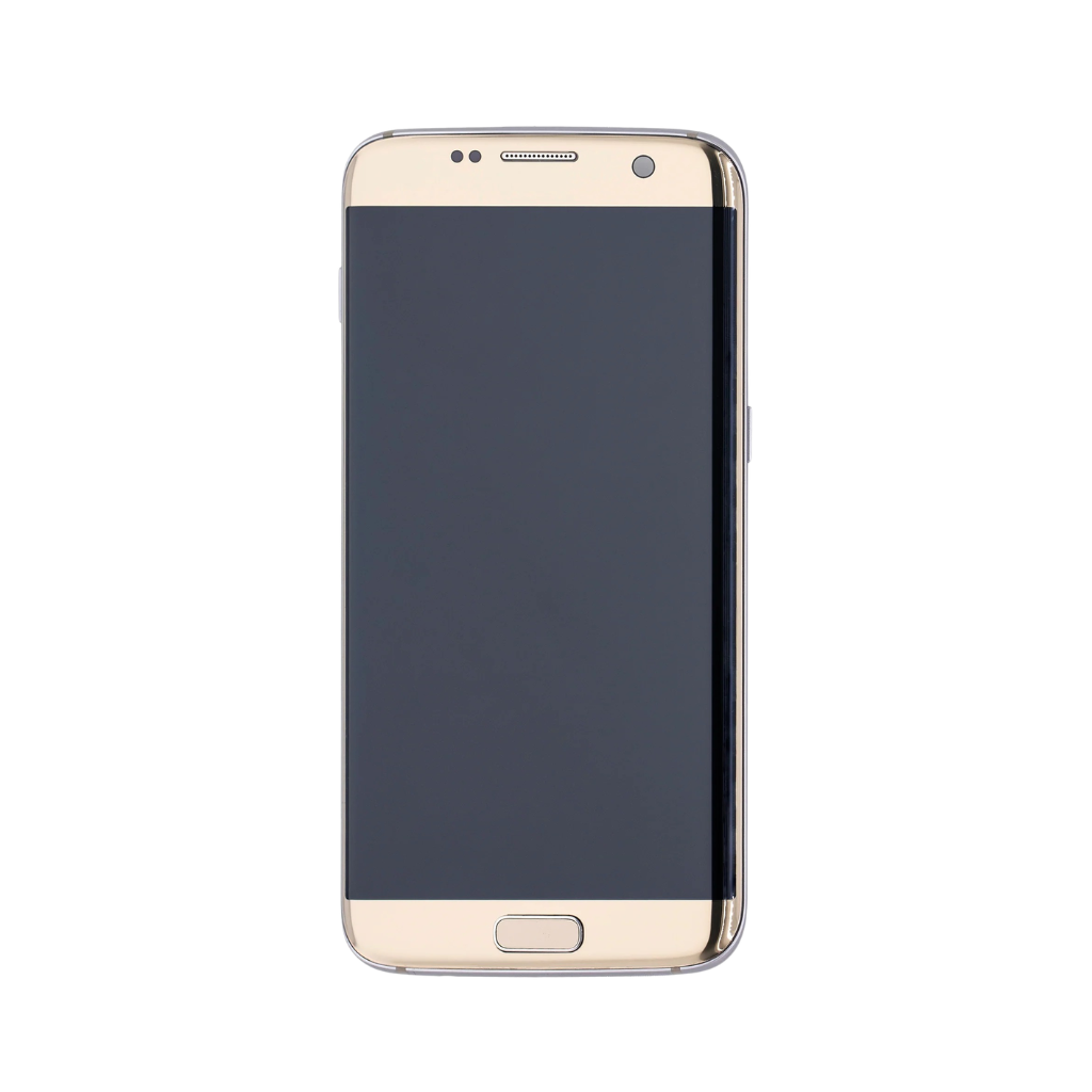 Samsung Galaxy S7 Edge - OLED Assembly with frame (Gold Platinum) - OEM - Image 2