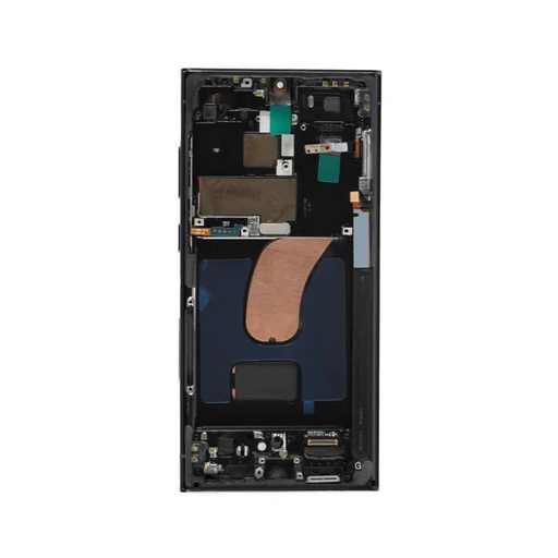 Samsung Galaxy S24 Ultra - OLED Assembly with frame (Titanium Black) - OEM - Image 3