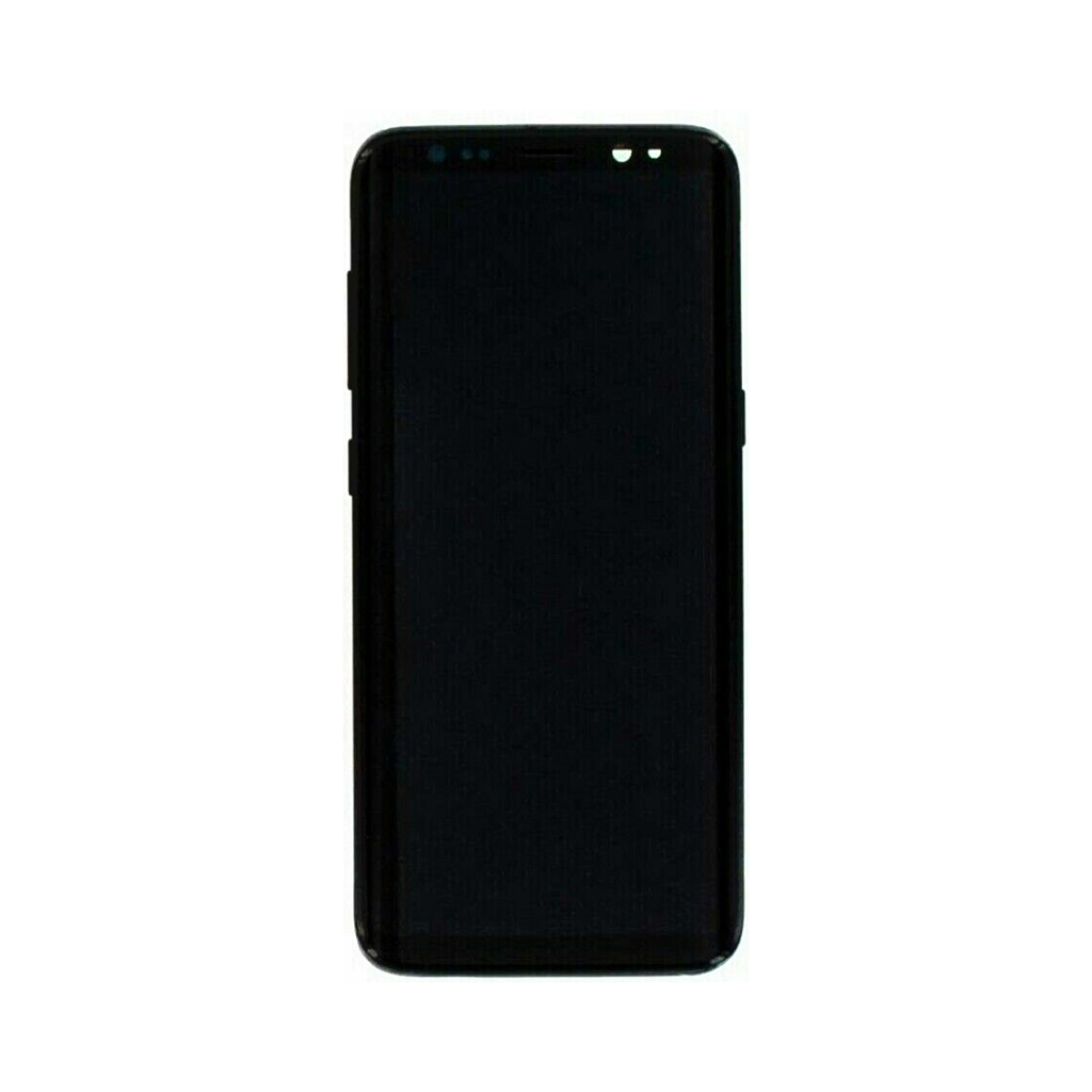 Samsung Galaxy S8 - OLED Assembly with frame (Midnight Black) - OEM - Image 2