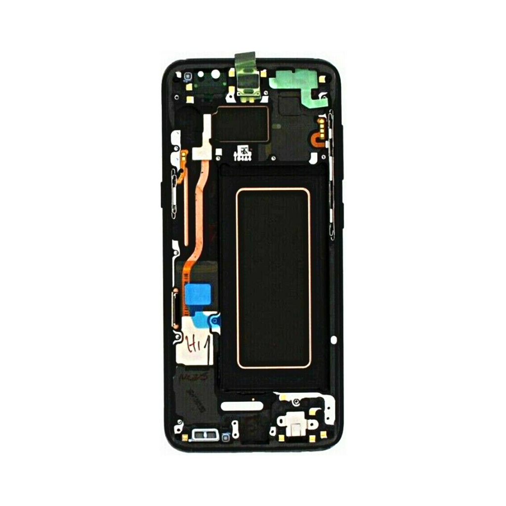 Samsung Galaxy S8 - OLED Assembly with frame (Midnight Black) - OEM - Image 3
