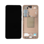 Samsung Galaxy S24 - OLED Assembly with frame (Sandstone Orange) - OEM