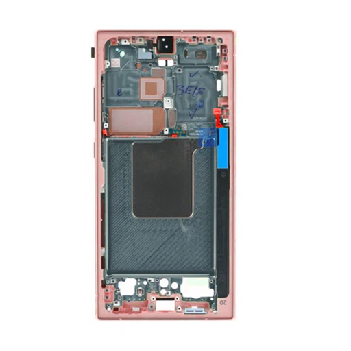 Samsung Galaxy S24 Ultra - OLED Assembly with frame (Titanium Orange) - OEM - Image 3